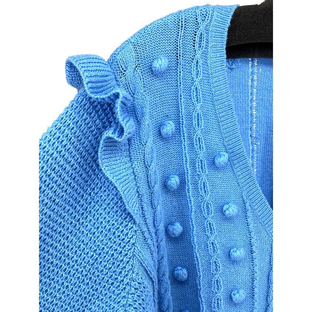 NWT Lily Pulitzer Blue Thistle Pull On Greta Sweater Size XL - Picture 6 of 12